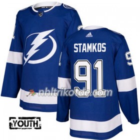 Tampa Bay Lightning Trikot Steven Stamkos 91 Adidas 2017-2018 Blau Authentic - Kinder